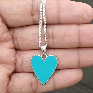 925 Sterling Silver Heart Shape Pendant